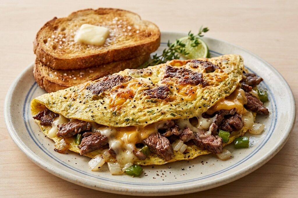 % (title)% Waffle House Breakfast Cheese Steak Omelet
