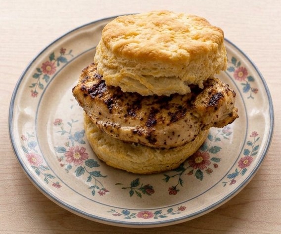 % (title)% Waffle House Breakfast item Chicken Biscuit