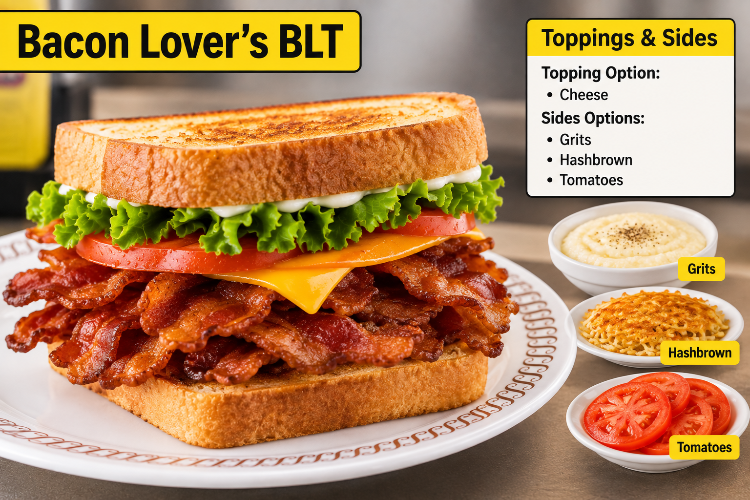 % (title)% Waffle House Bacon Lover's BLT