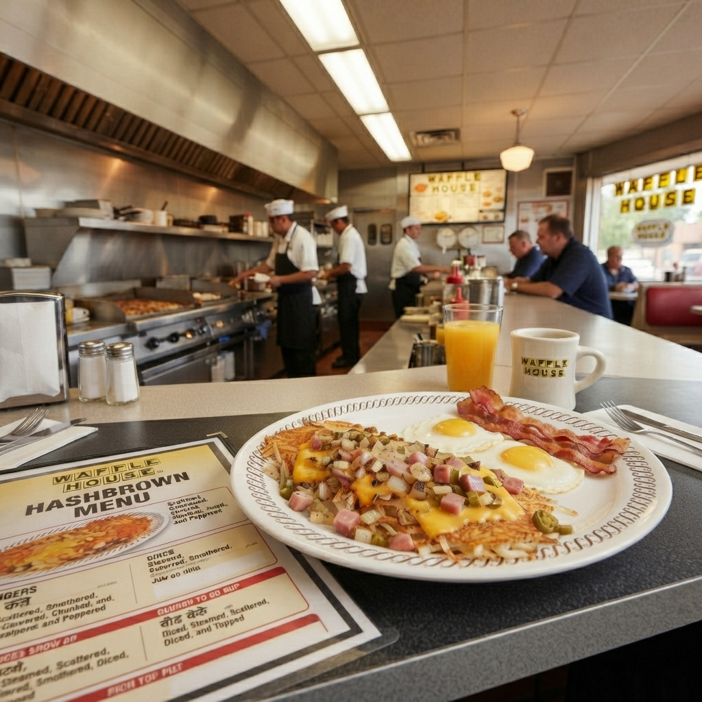 Waffle House Hashbrowns Menu 