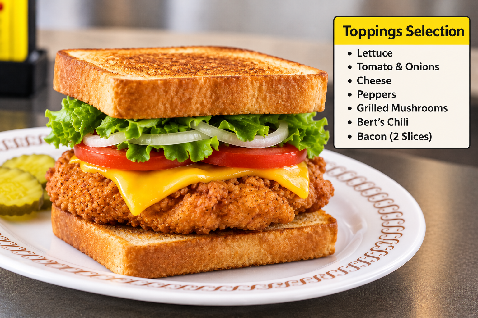 % (title)% Waffle House Chicken Sandwich